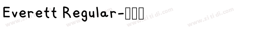 Everett Regular字体转换